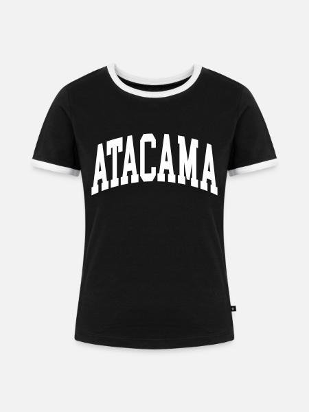 Atacama - Frauen Kontrast-T-Shirt - Schwarz/Weiß
