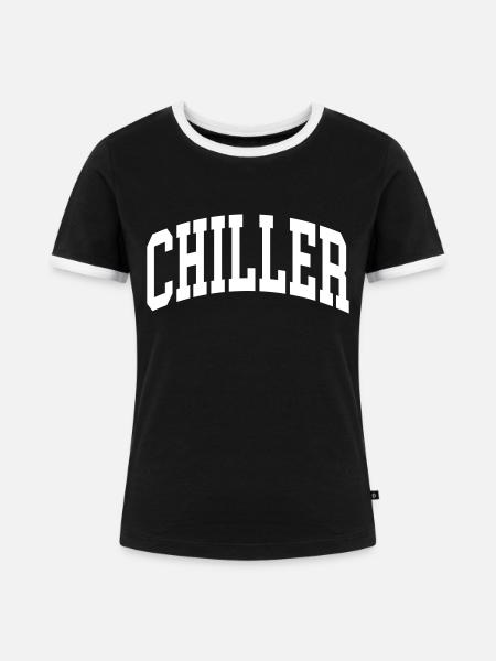 Chiller - Frauen Kontrast-T-Shirt - Schwarz/Weiß