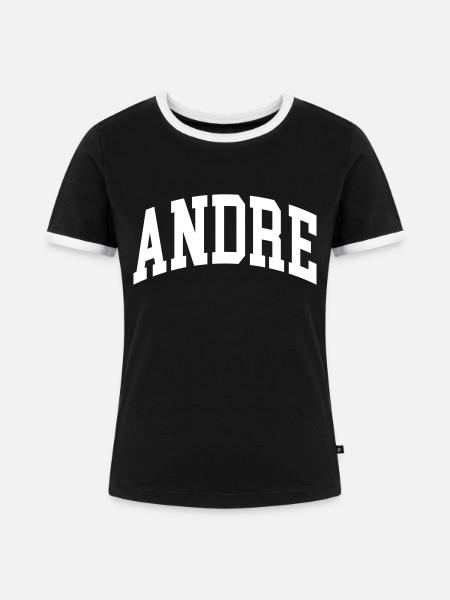 Andre - Frauen Kontrast-T-Shirt - Schwarz/Weiß