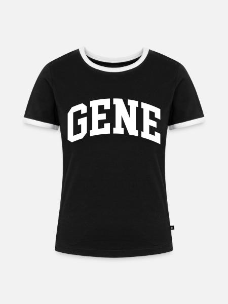 Gene - Frauen Kontrast-T-Shirt - Schwarz/Weiß
