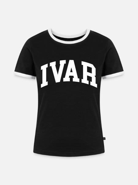 Ivar - Frauen Kontrast-T-Shirt - Schwarz/Weiß