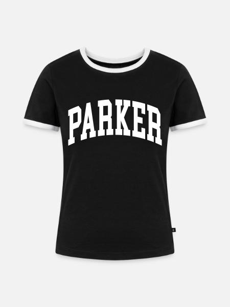 Parker - Frauen Kontrast-T-Shirt - Schwarz/Weiß