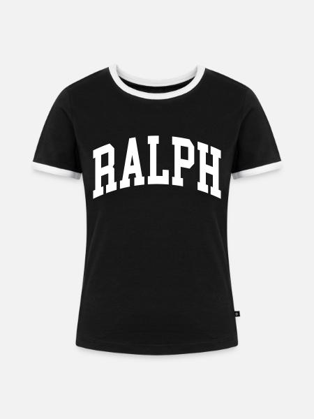Ralph - Frauen Kontrast-T-Shirt - Schwarz/Weiß