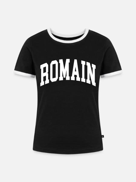 Romain - Frauen Kontrast-T-Shirt - Schwarz/Weiß