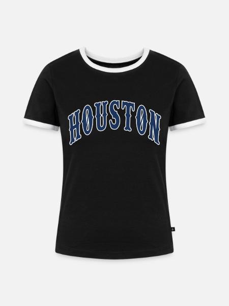 Houston - Frauen Kontrast-T-Shirt - Schwarz/Weiß