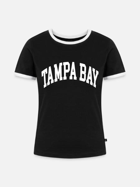 Tampa Bay - Frauen Kontrast-T-Shirt - Schwarz/Weiß