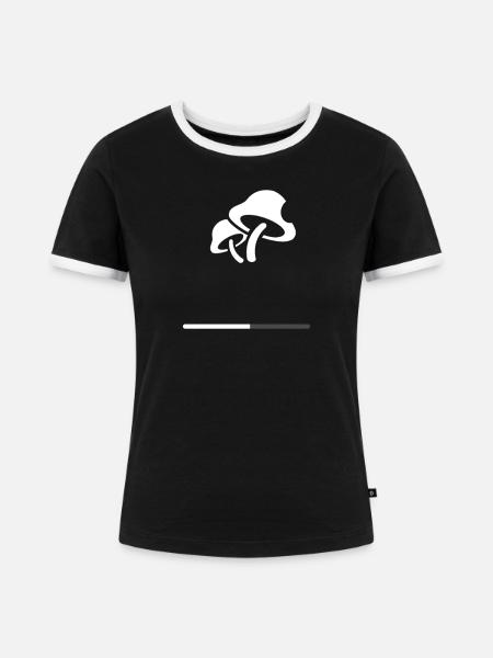 Psilocybin Operating System Upgrade - Frauen Kontrast-T-Shirt - Schwarz/Weiß