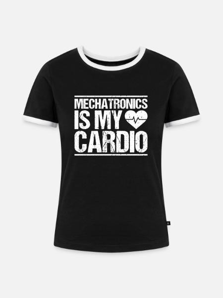 Mechatroniker Mechatronik Mechatronics Engineer - Frauen Kontrast-T-Shirt - Schwarz/Weiß