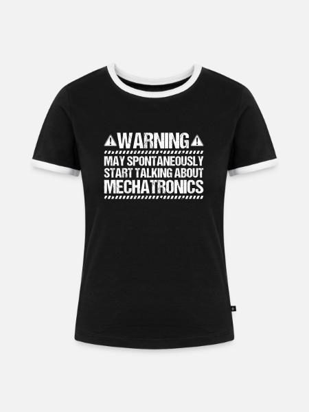 Mechatroniker Mechatronik Mechatronics Engineer - Frauen Kontrast-T-Shirt - Schwarz/Weiß