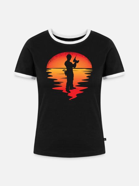Heimwerker Geschenkidee Handwerker - Frauen Kontrast-T-Shirt - Schwarz/Weiß