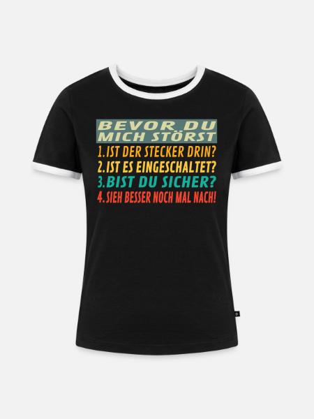 Heimwerker Geschenkidee Handwerker - Frauen Kontrast-T-Shirt - Schwarz/Weiß