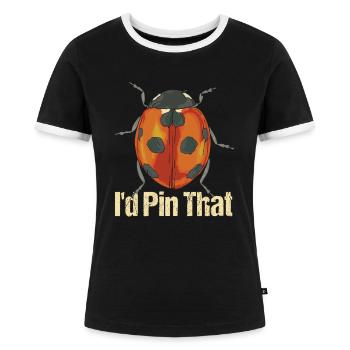 Entomologie - Frauen Kontrast-T-Shirt - Schwarz/Weiß - Vorne - Selfina (174cm)