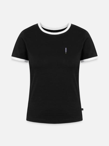 Eis am Stiel - Frauen Kontrast-T-Shirt - Schwarz/Weiß