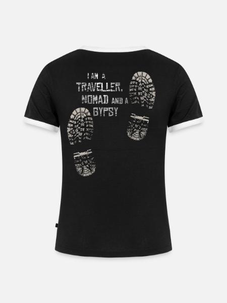 Geschenk-T-Shirts und personalisierte Gadgets - Frauen Kontrast-T-Shirt - Schwarz/Weiß