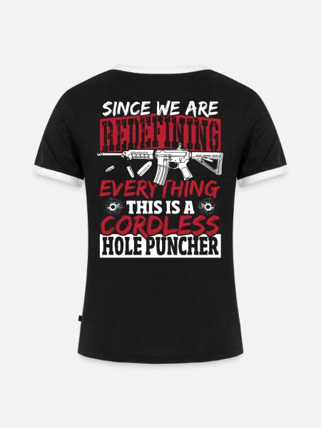 2nd Amendment Gun Rights - Frauen Kontrast-T-Shirt - Schwarz/Weiß