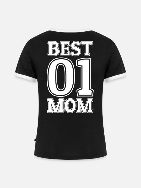 Best Mom - Frauen Kontrast-T-Shirt - Schwarz/Weiß