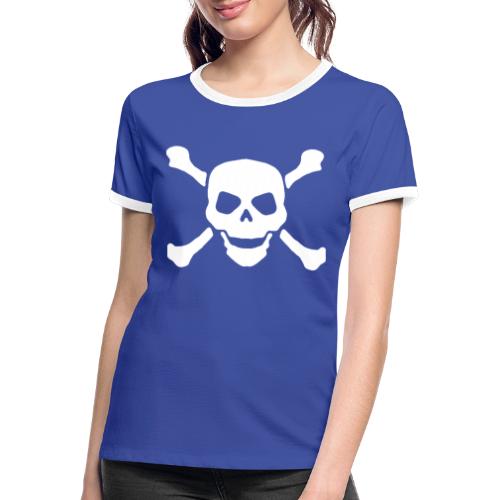 piratenflagge - Frauen Kontrast-T-Shirt
