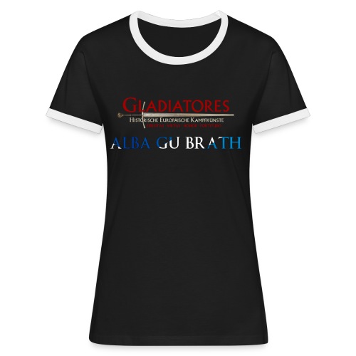 ALBAGUBRATH - Frauen Kontrast-T-Shirt