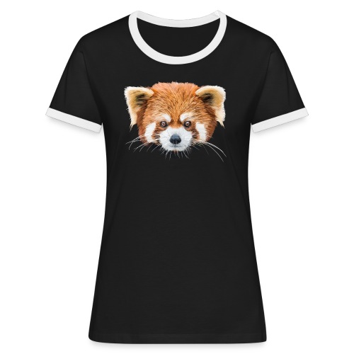 Roter Panda - Frauen Kontrast-T-Shirt