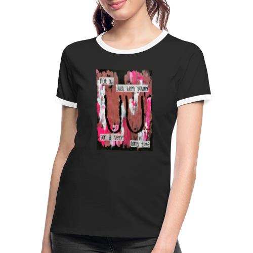 BOOBS print - Kontrast-T-skjorte for kvinner