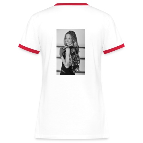 Unterstützungs-T-Shirt Christine Theiss, Männer - Frauen Kontrast-T-Shirt
