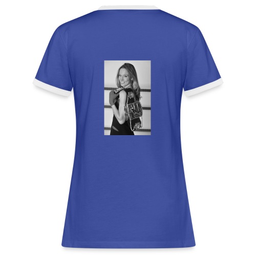 Fan T-Shirt Christine Theiss, Frauen, Motiv - Frauen Kontrast-T-Shirt