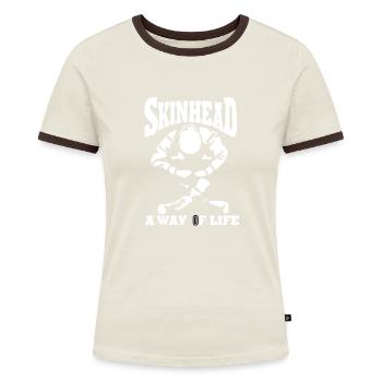Skinhead un mode de vie - T-shirt contrasté Femme - bleu/blanc - Devant