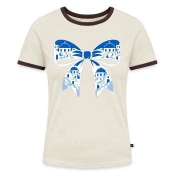 Holiday loop - Women's Ringer T-Shirt - blue/white - Front