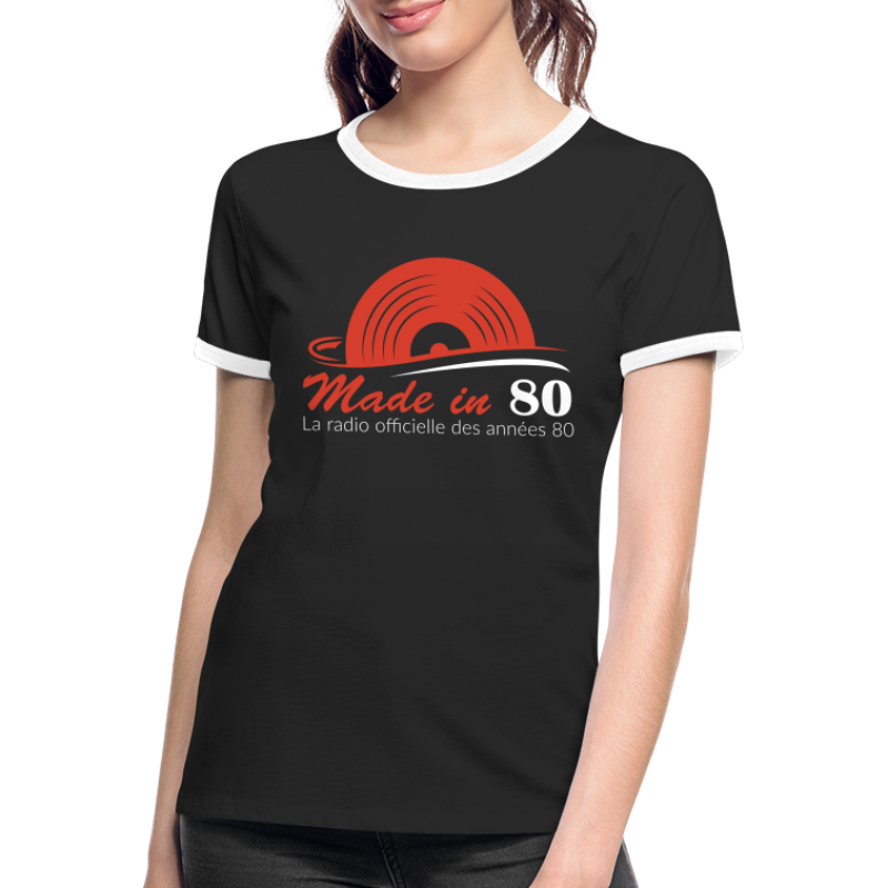 Made in 80 - T-shirt contrasté Femme