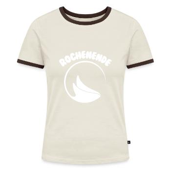 Funny Ray End Gift for Manta Ray Fans - Women's Ringer T-Shirt - blue/white - Front