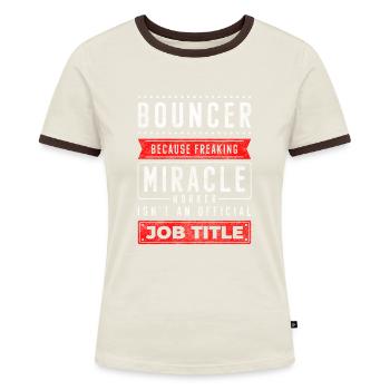 Sécurité Disco Breit Fitness - T-shirt contrasté Femme - bleu/blanc - Devant