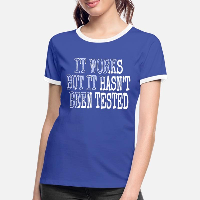 programming programming language Frauen Kontrast-T-Shirt