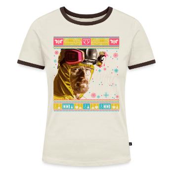 Breaking Bad Have A White Christmas - Frauen Kontrast-T-Shirt - Blau/Weiß - Vorne