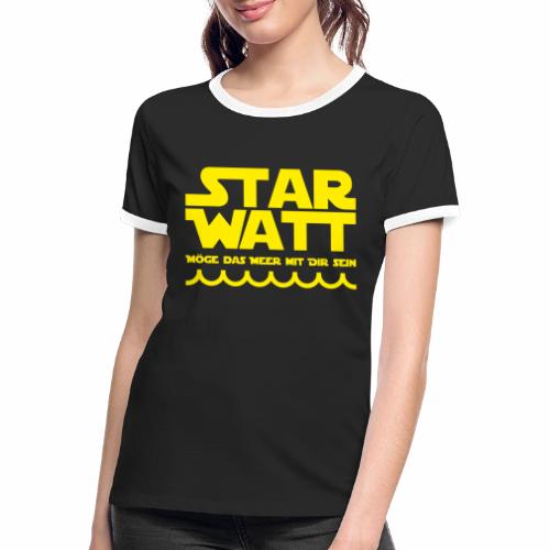 Star Watt - Frauen Kontrast-T-Shirt