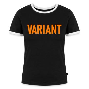 Variant Loki Timetravel Shirt - T-shirt contrasté Femme - noir/blanc - Devant - Selfina (174cm)