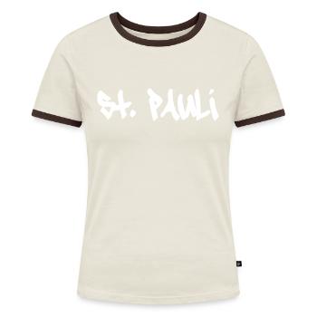 Sankt Pauli Hambourg St. Pauli - T-shirt contrasté Femme - bleu/blanc - Devant