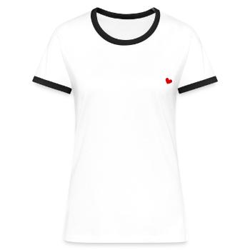 Meilleure marraine du monde - T-shirt contrasté Femme - bleu/blanc - Devant