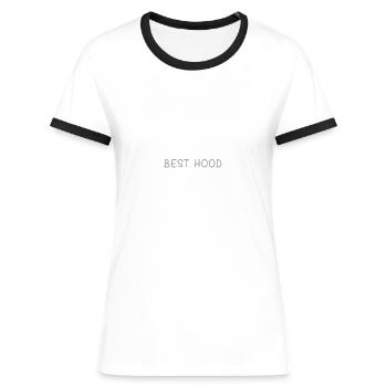 Maternité meilleure hotte - T-shirt contrasté Femme - bleu/blanc - Devant
