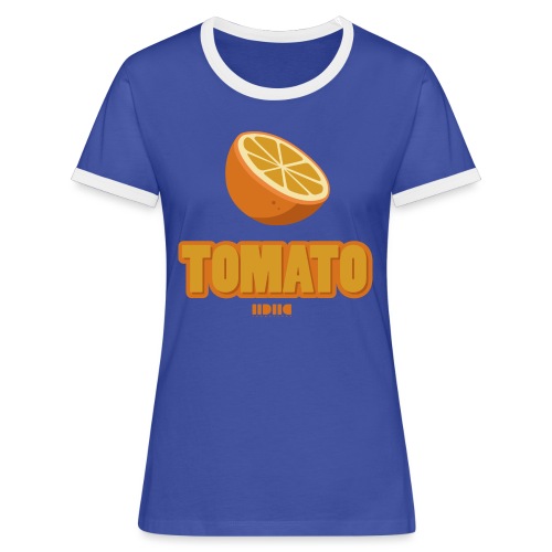 Tomato, tomato - Kontrast-T-shirt dam