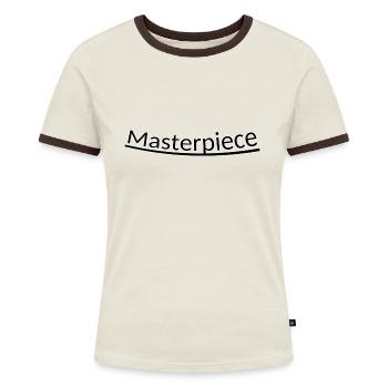 Chef-d'œuvre - T-shirt contrasté Femme - bleu/blanc - Devant