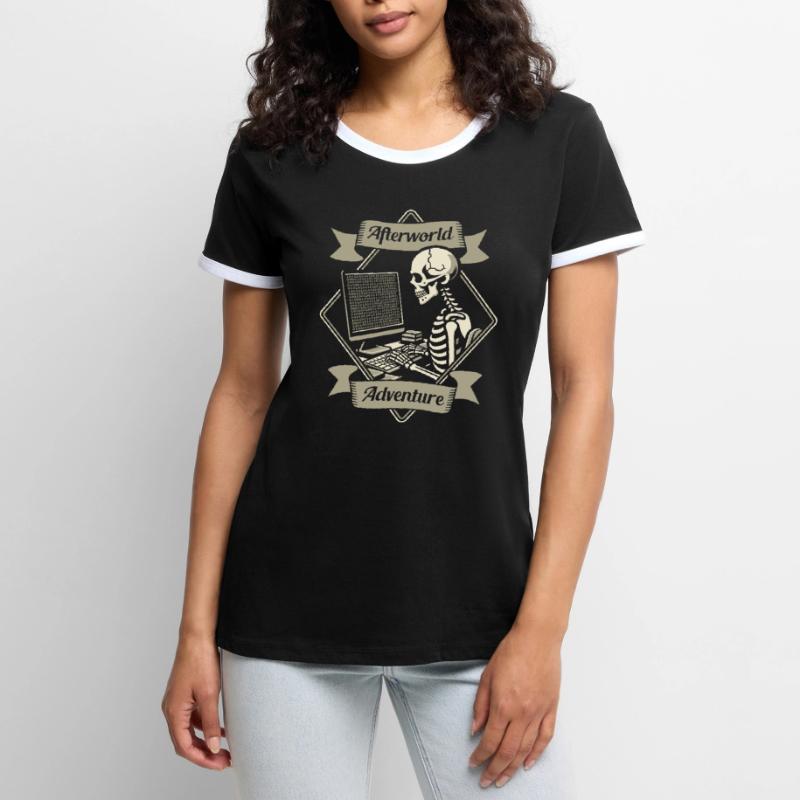Entwickler Coder Programmierer Frauen Kontrast-T-Shirt