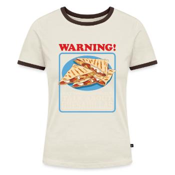 Quesadilla Tortilla Quesadillas Gifts - Women's Ringer T-Shirt - blue/white - Front