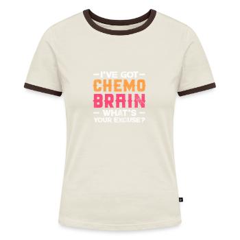 Cancer - Women's Ringer T-Shirt - blue/white - Front
