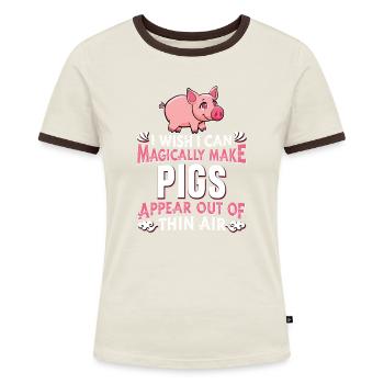 Pig Farmer Farmer Pig farmer - Women's Ringer T-Shirt - blue/white - Front