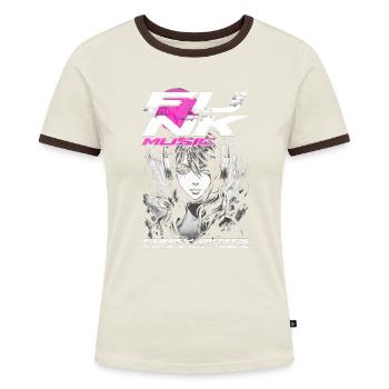 Funk Music - Women's Ringer T-Shirt - blue/white - Front