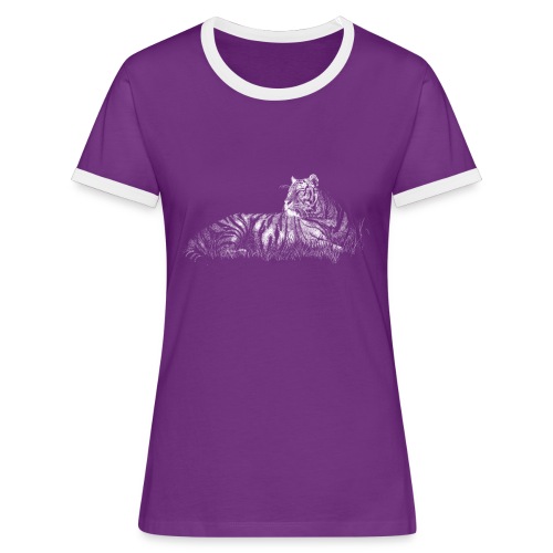 Tiger - Frauen Kontrast-T-Shirt