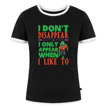 Halloween - T-shirt contrasté Femme - noir/blanc - Devant - Selfina (174cm)