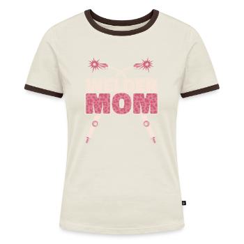 Schweißer Schlosser Mutter Welder Mom - Frauen Kontrast-T-Shirt - Blau/Weiß - Vorne