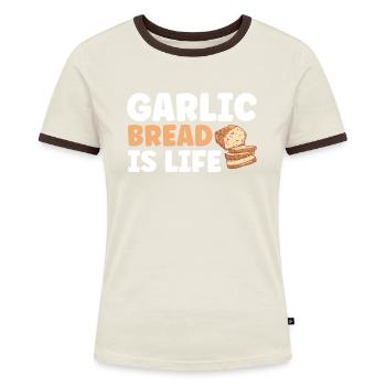 Bread Baking Gift Bakery Quote Baker - Women's Ringer T-Shirt - blue/white - Front