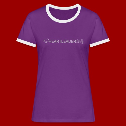 Heartleader Charity (weiss/grau) - Frauen Kontrast-T-Shirt